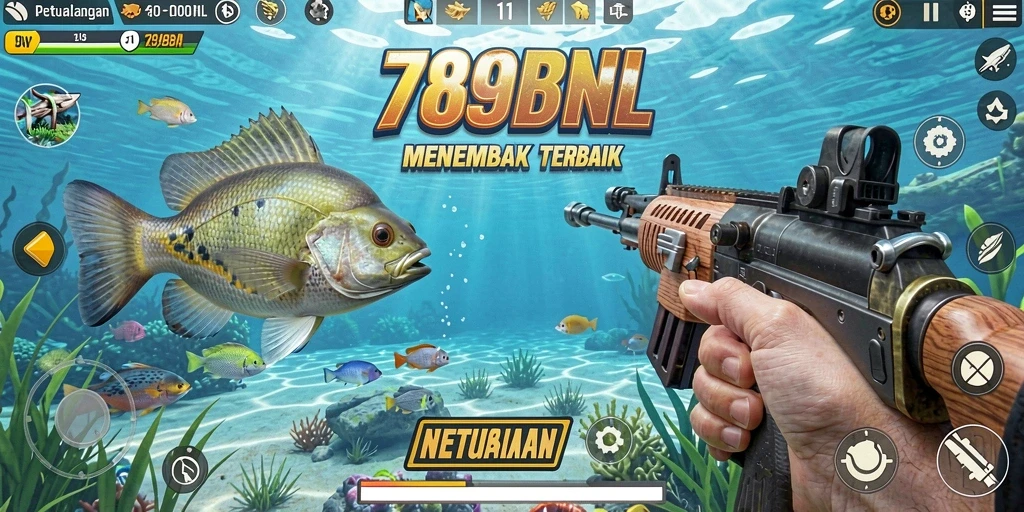 Tangkapan layar gameplay menembak ikan di 789BNL.