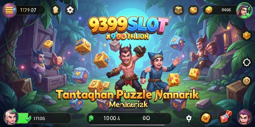Screenshot gameplay <strong>9399SLOT</strong> menampilkan tantangan puzzle yang menarik.