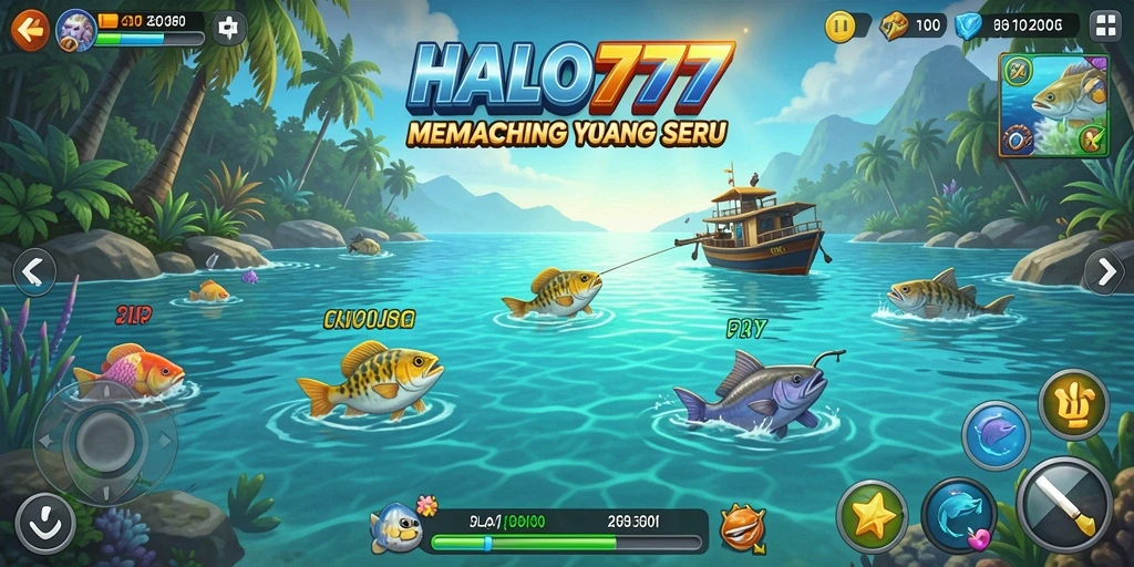 Tangkapan ikan yang memuaskan dalam gameplay HALO777.