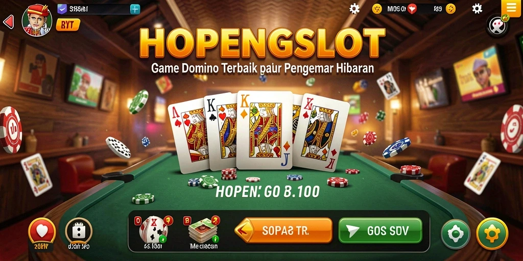 Screenshot gameplay HOPENGSLOT yang memperlihatkan keseruan bermain Domino.