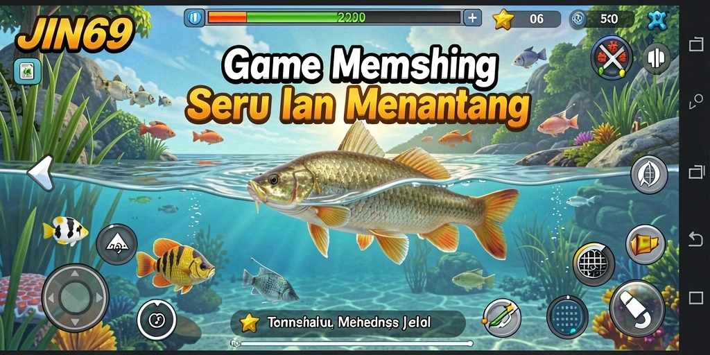 Screenshot JIN69 menampilkan aksi seru gameplay memancing.