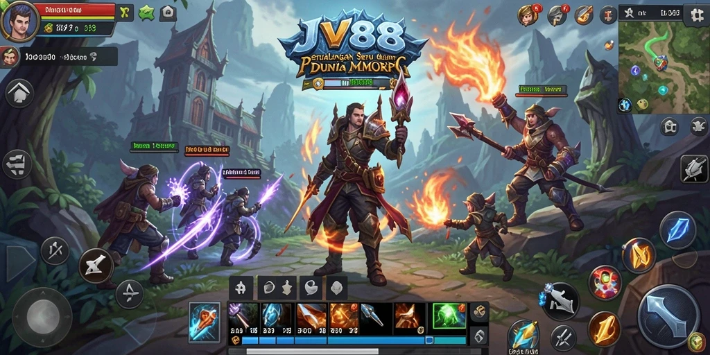Tampilan gameplay JV88 yang menakjubkan dan menarik.