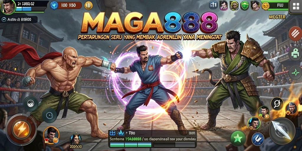 Tampilan gameplay seru dalam MAGA888 yang penuh aksi.