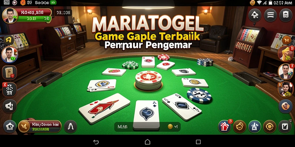 Tampilan screenshot MARIATOGEL yang menunjukkan gameplay seru Gaple.