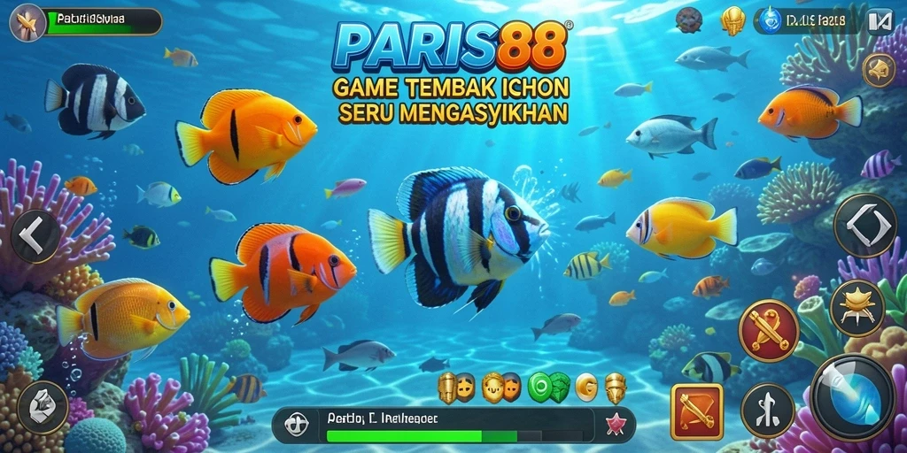 Screenshot gameplay <strong>PARIS88</strong> yang penuh aksi Tembak Ikan.
