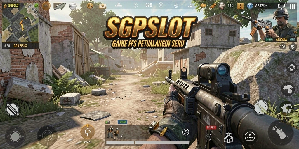 Screenshot utama yang menunjukkan aksi gameplay intens dalam SGPSLOT.