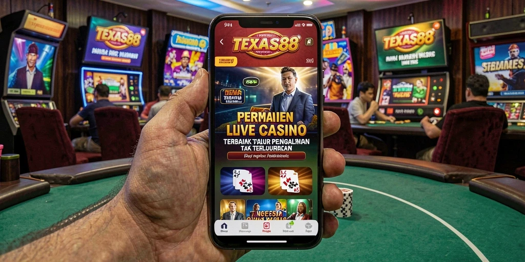 Tampilan menarik dari permainan Live Casino TEXAS88.