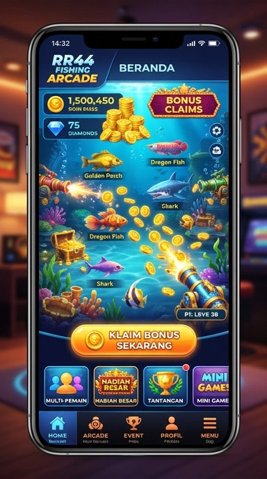Screenshot aplikasi dengan berbagai kategori di rr44.
